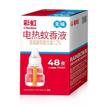 彩虹电热蚊香液（无味）48夜  1盒
