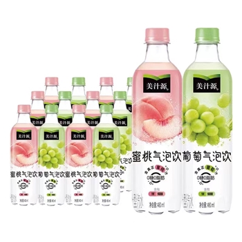 美汁源蜜桃气泡饮  480ML/瓶
