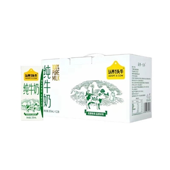 认养一头牛纯奶200ml*12/提
