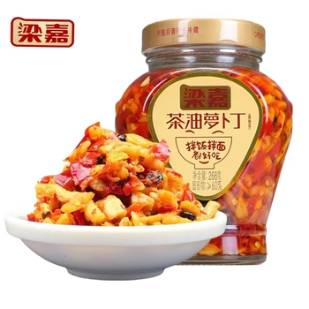 梁嘉茶油萝卜  268G/罐