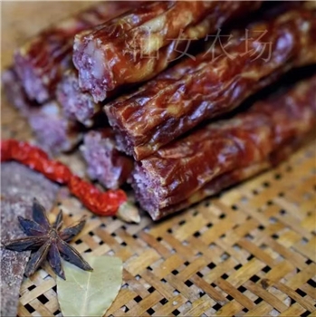 百冲坊腊香肠  湖南湘潭农家烟熏腊味500g